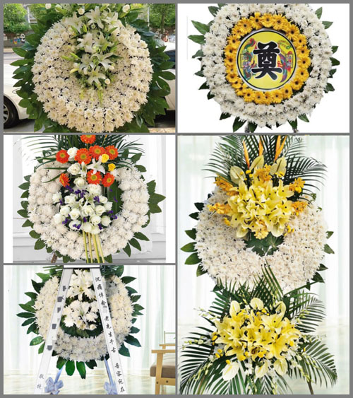 山西运城闻喜县候村乡黄芦庄村花圈速递